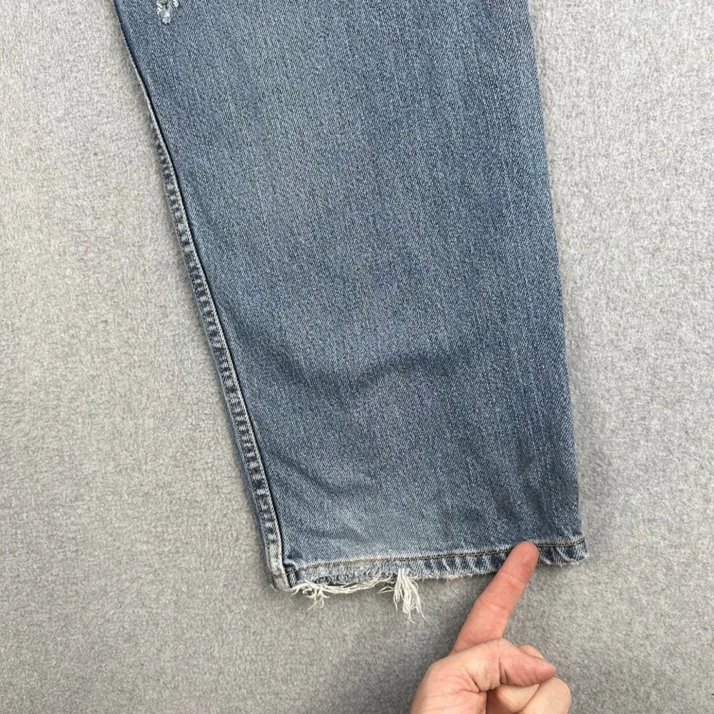 Vintage Y2K Levi's 550 Mens Relaxed Fit‎ Blue Jeans Size 34x30 Distressed Rodeo
